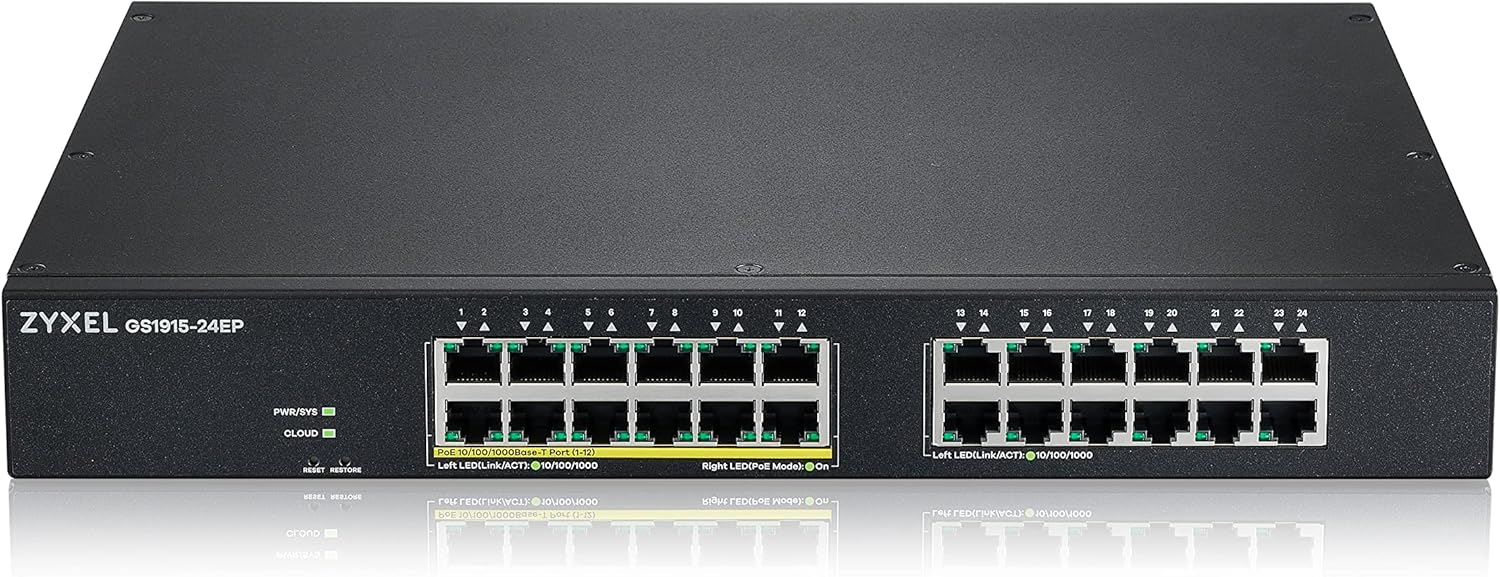 Zyxel 24-Port PoE Gigabit Switch for Smart Networking Needs