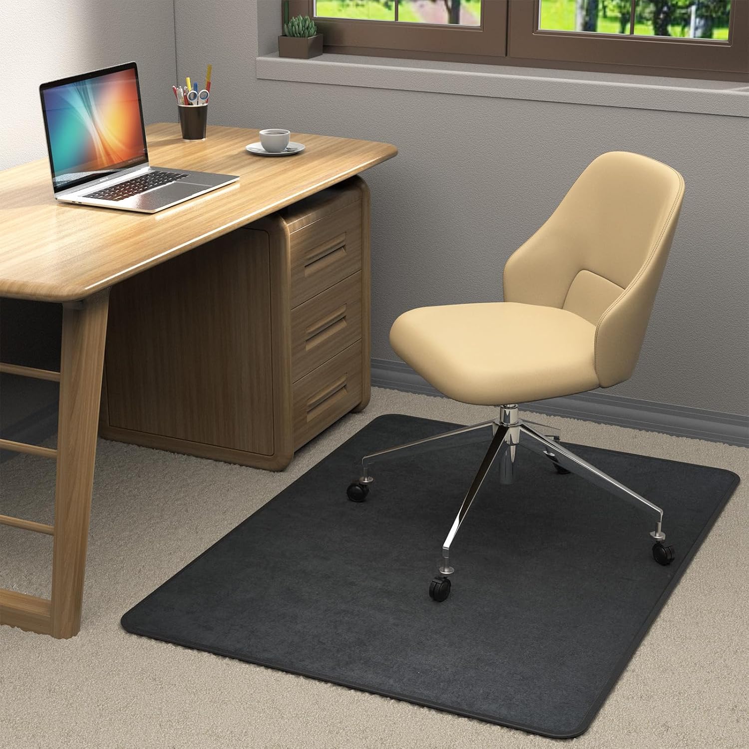 Heavy Duty Office Chair Mat for Carpet and Hardwood Floor