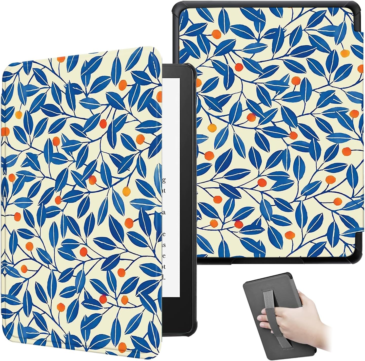 Kindle Paperwhite 12th Gen Case with Hand Strap and Auto Sleep