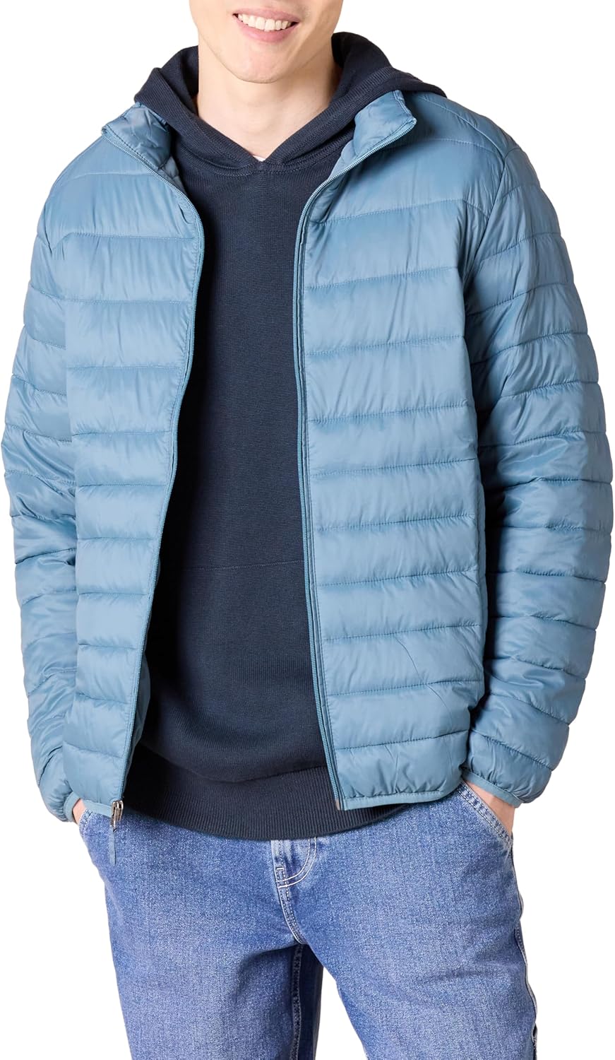 Packable Lightweight Water-Resistant Puffer Jacket for Men