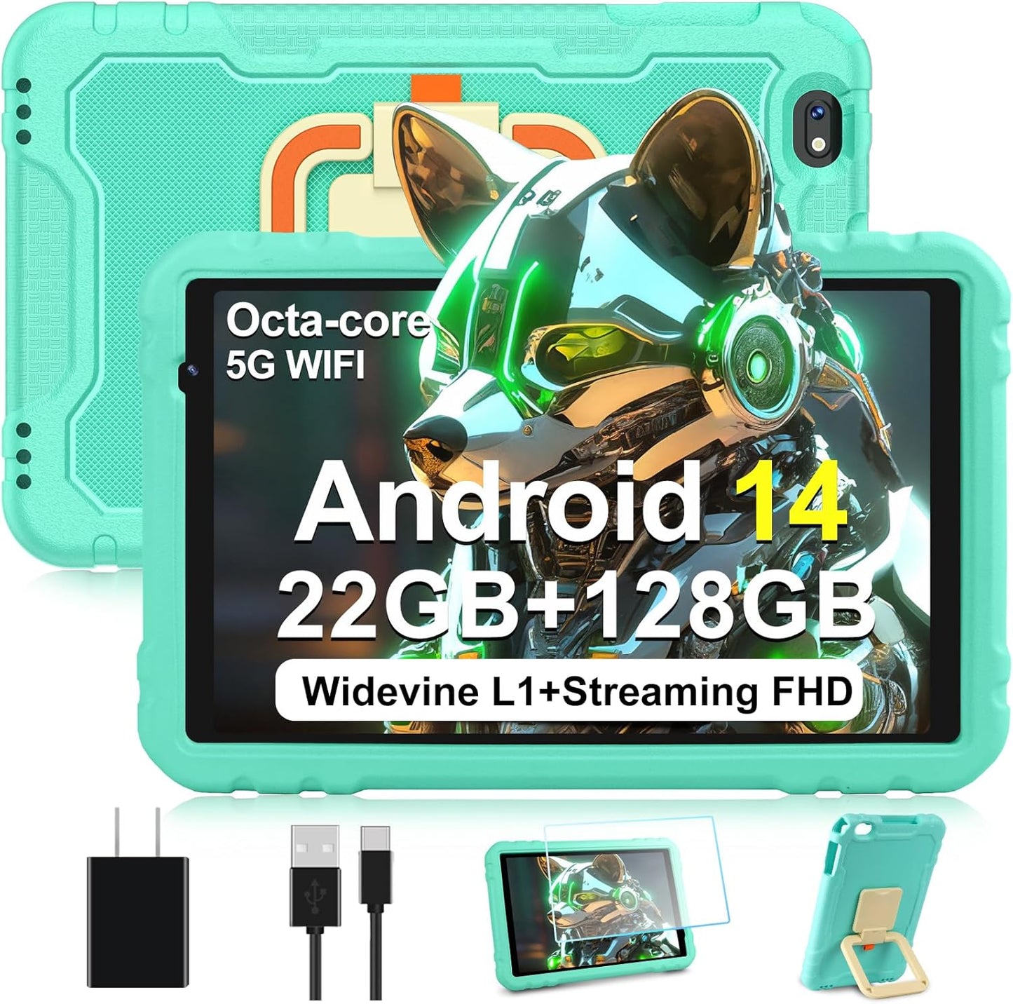 2025 Android 14 Tablet with 22GB RAM and 128GB Storage