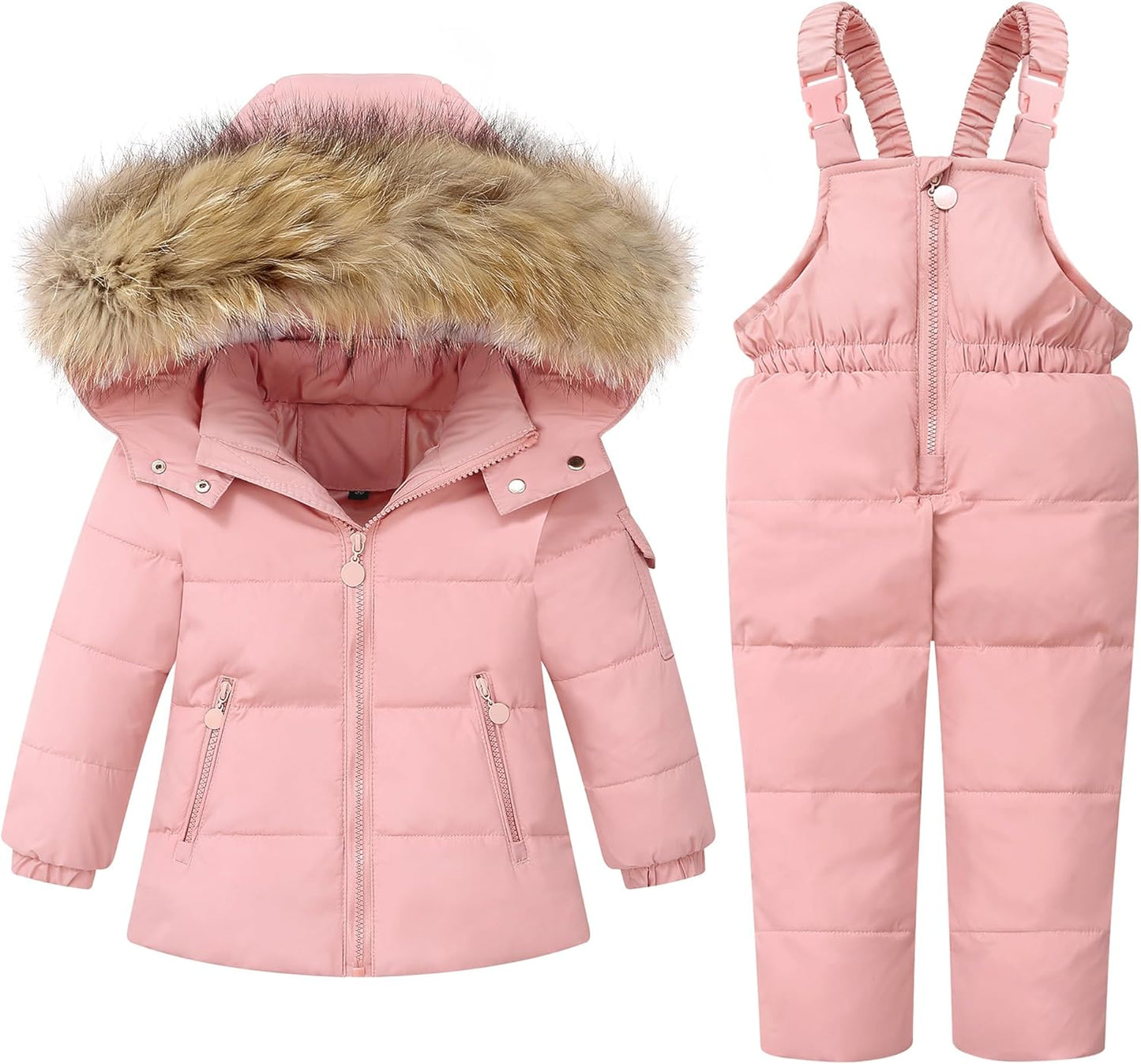 DISAUR Baby Girl Snowsuit Down Jacket for Winter Adventures