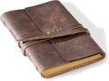 Leather Journal 5 in x 7 in Genuine Leather Notebook - Vintage Travel