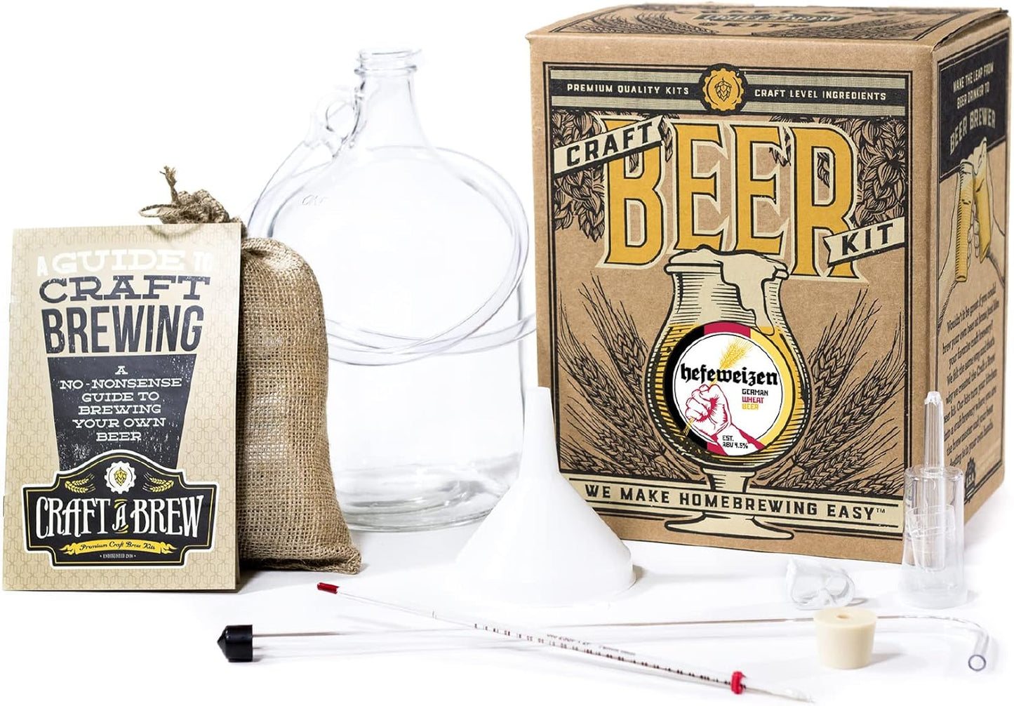 Craft A Brew Hefeweizen Beer Making Kit for Home Brewing Fun