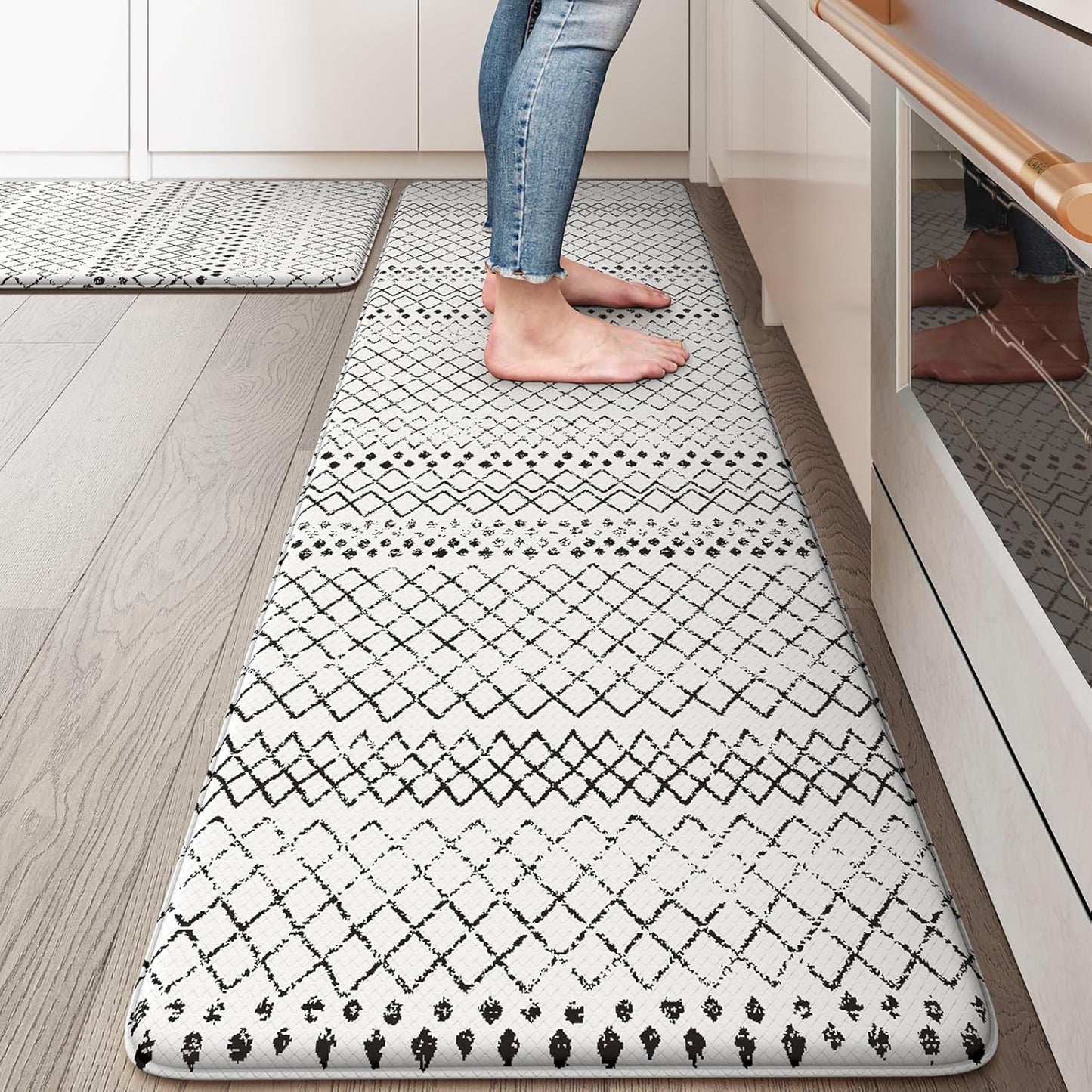 KIMODE Anti Fatigue Kitchen Mats 2PCS for Comfort and Safety