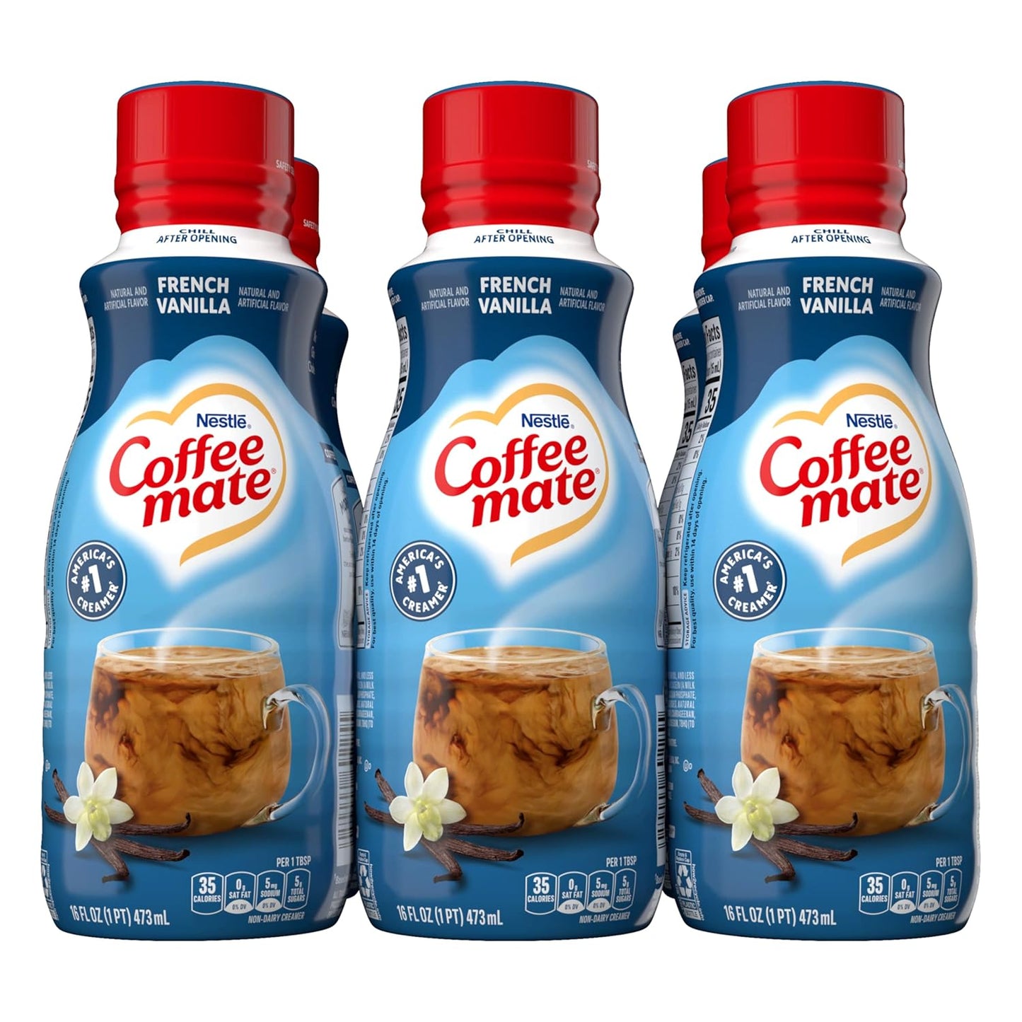 6-Pack French Vanilla Coffee Mate Creamer