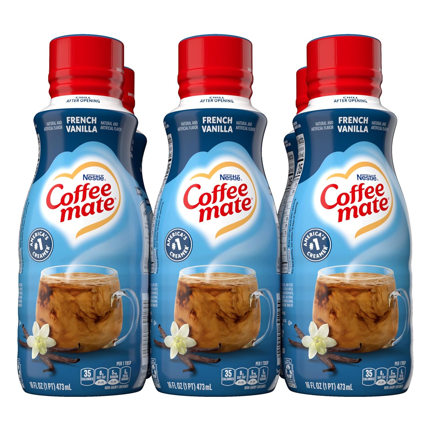 6-Pack French Vanilla Coffee Mate Creamer