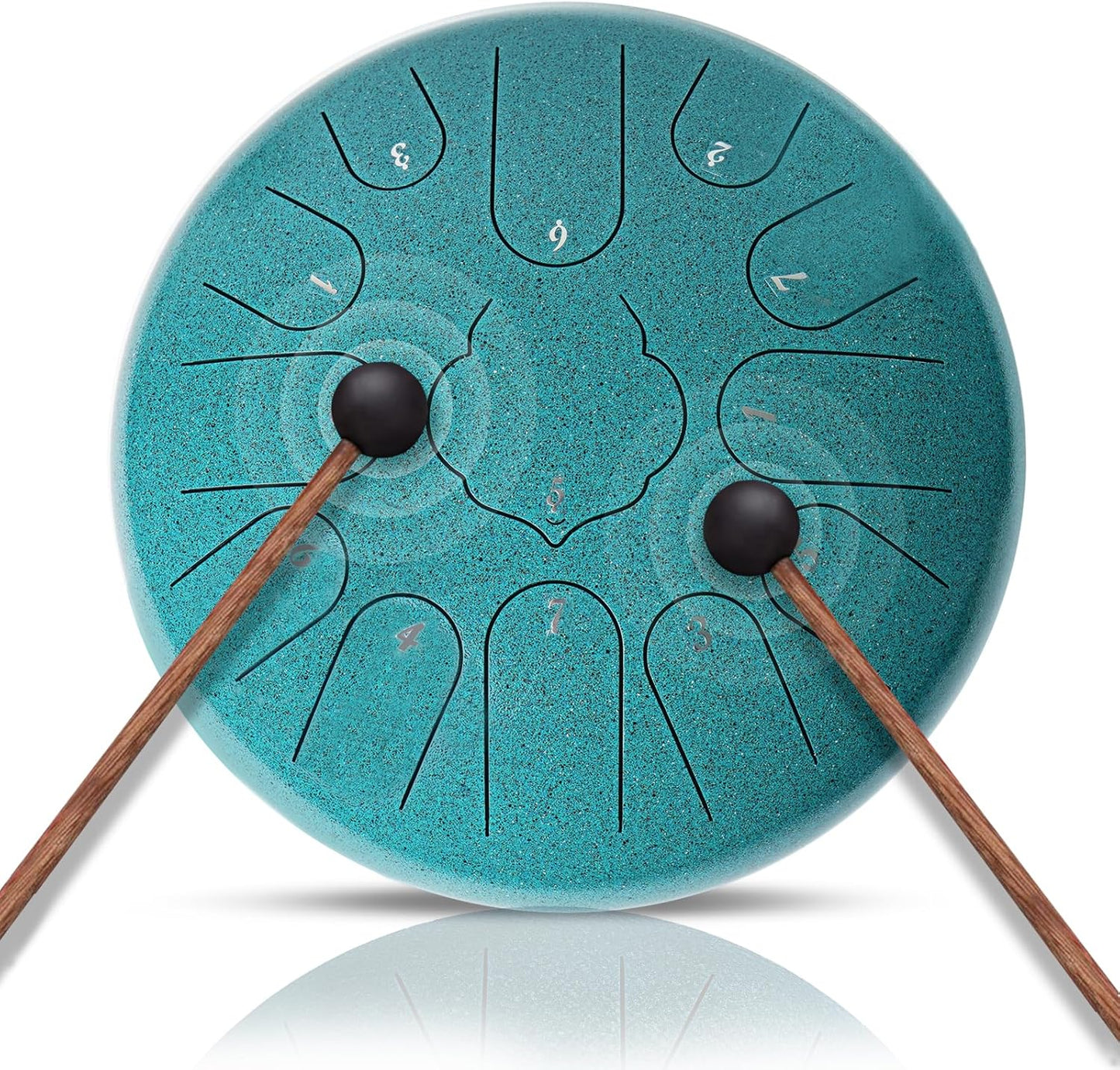 Steel Tongue Drum - 13 Note 12 Inches C-key Rain Drum for Healing