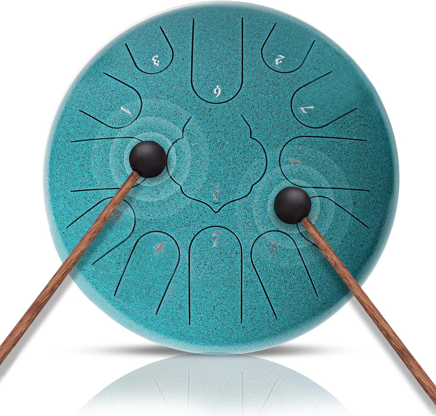Steel Tongue Drum - 13 Note 12 Inches C-key Rain Drum for Healing
