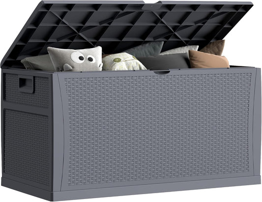 121 Gallon Outdoor Storage Box for Cushions and Tools