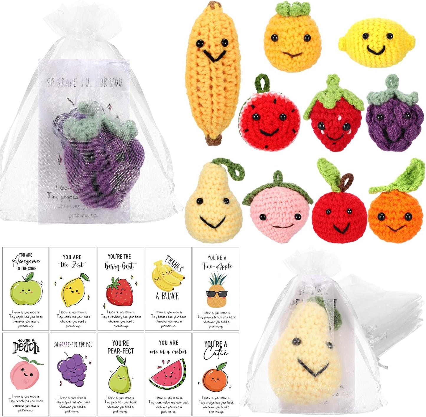 Inspirational Positive Fruit Toy Gift Set for Employee Appreciation