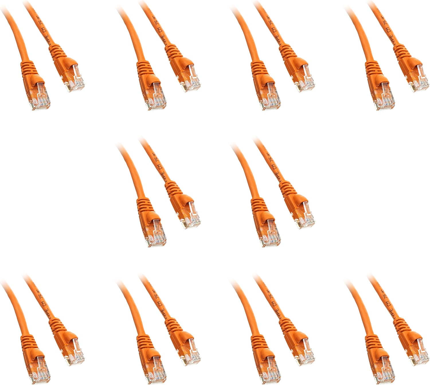 C&E 14-Feet Cat5e Snagless Ethernet Patch Cable - 10-Pack