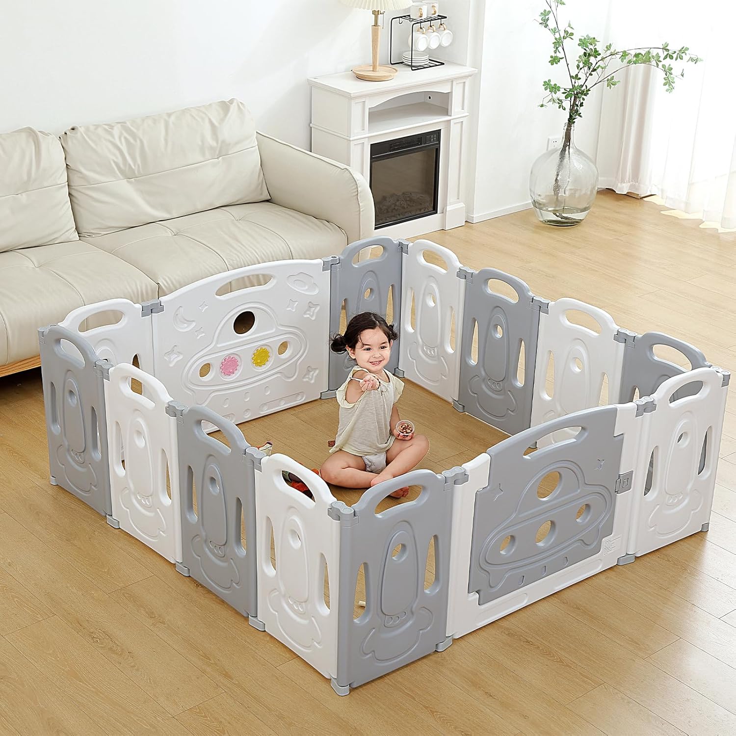 Foldable Baby Playpen for Safe Indoor Outdoor Activity Fun