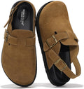 Genuine Leather Clogs for Women with Memory Foam Insole - Cassey