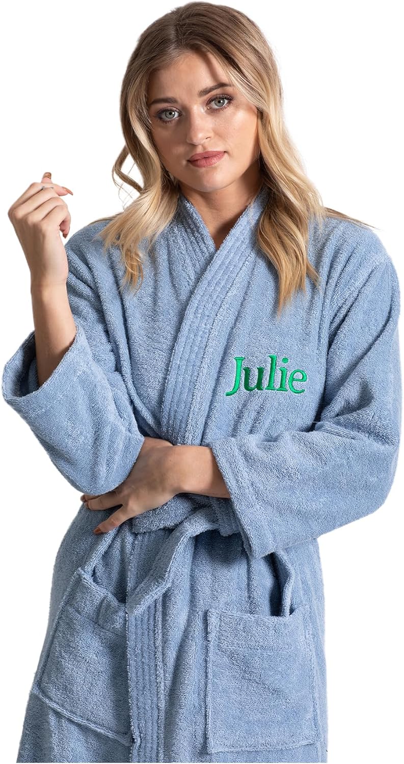 Soft & Absorbent Towel Robe for Women - 100% Cotton Comfort