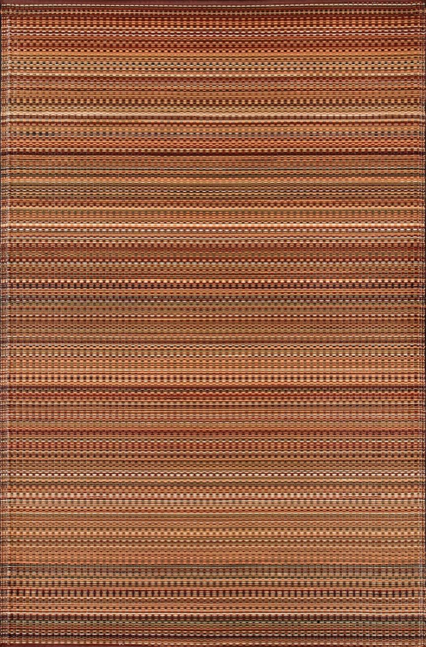 Mad Mats Geometric Outdoor Rug - Reversible Plastic Mat 4ft x 6ft