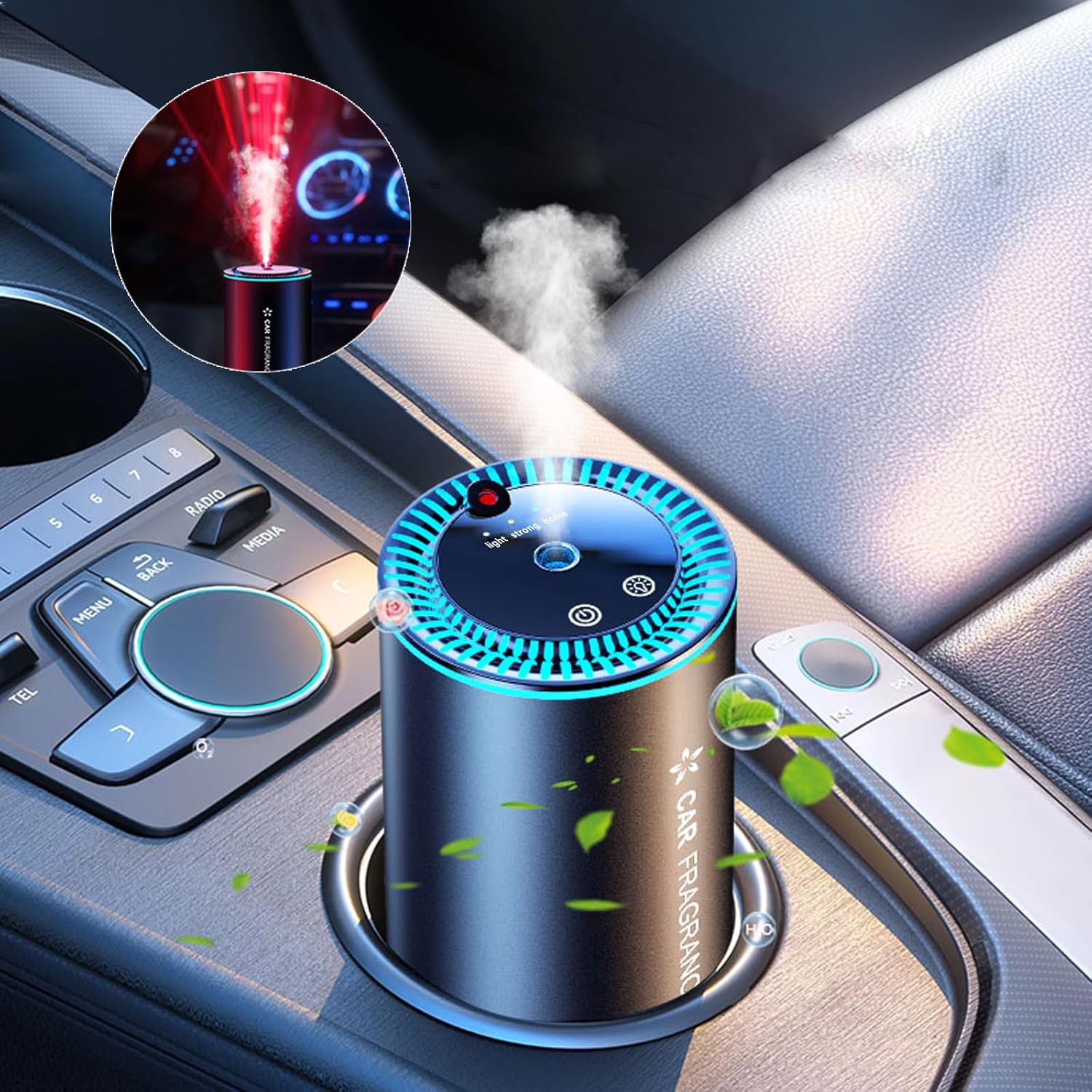 Starlight Projector Smart Car Air Freshener, 4 Month Lasting Perfume