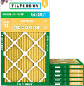 14x30x1 MERV 11 Air Filter 6-Pack - Pet & Allergy Defense