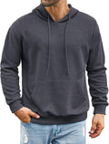 COOFANDY Men's Waffle Knit Hoodie - Cozy Style!