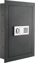 In-Wall Safe with Electronic Keypad and Manual Keys - Hidden Security