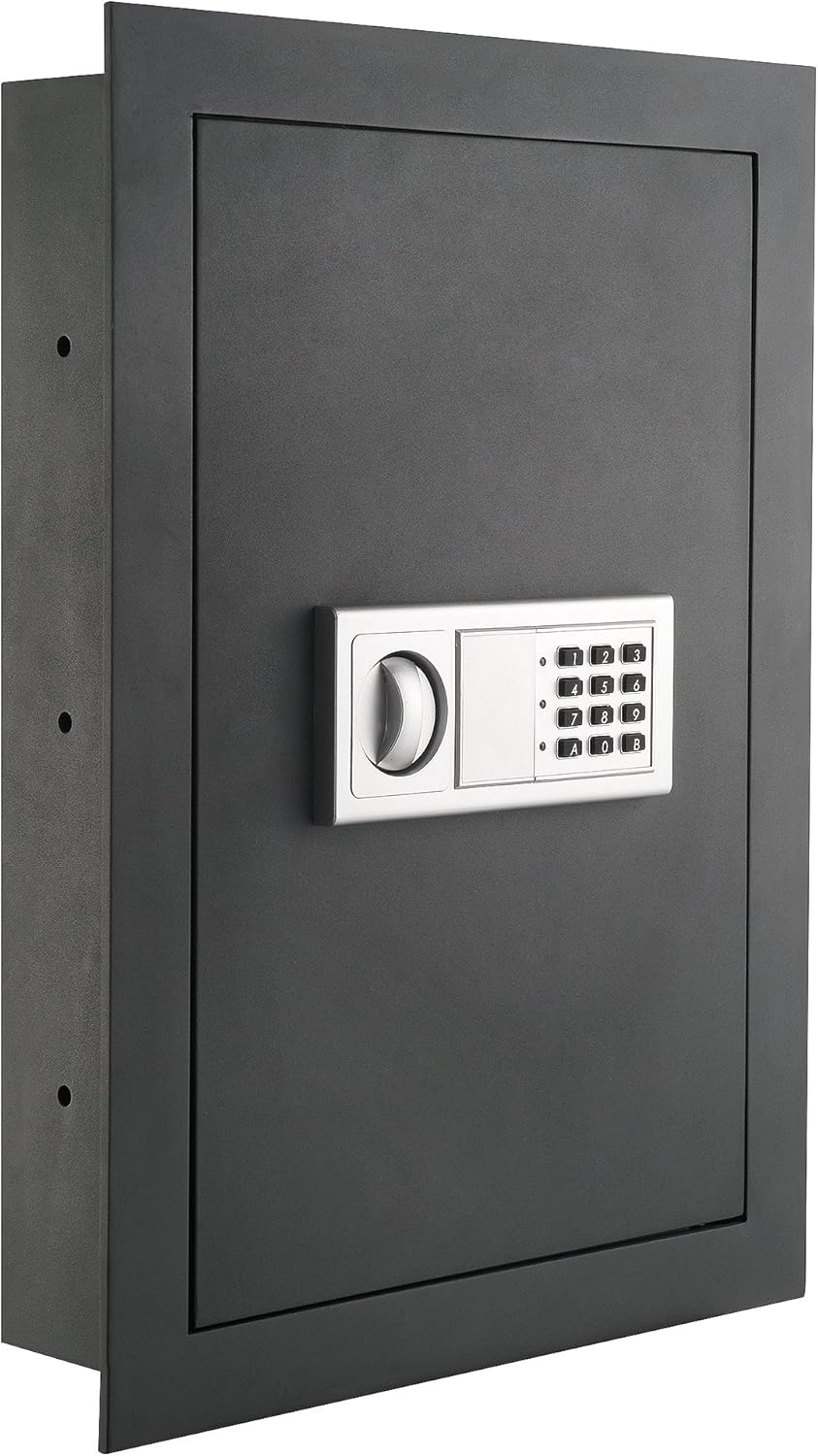 In-Wall Safe with Electronic Keypad for Home or Business Use