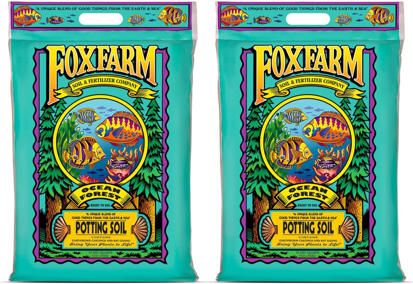 FoxFarm Ocean Forest Potting Soil for Thriving Container Plants
