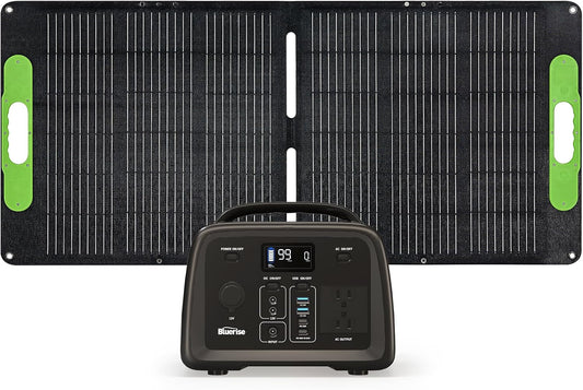 BLUERISE Solar Generator 320W: Reliable Power Combo