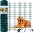 Welded Wire Fence 50ft x 48in for Dogs and Chickens, Green