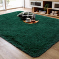 Ompaa Dark Green Rug 5x8 Fluffy Area Rug for Living Room