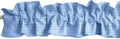 Faux Burlap Sleeve Topper Valance 144in x 9in Light Blue - Soft Ruffle