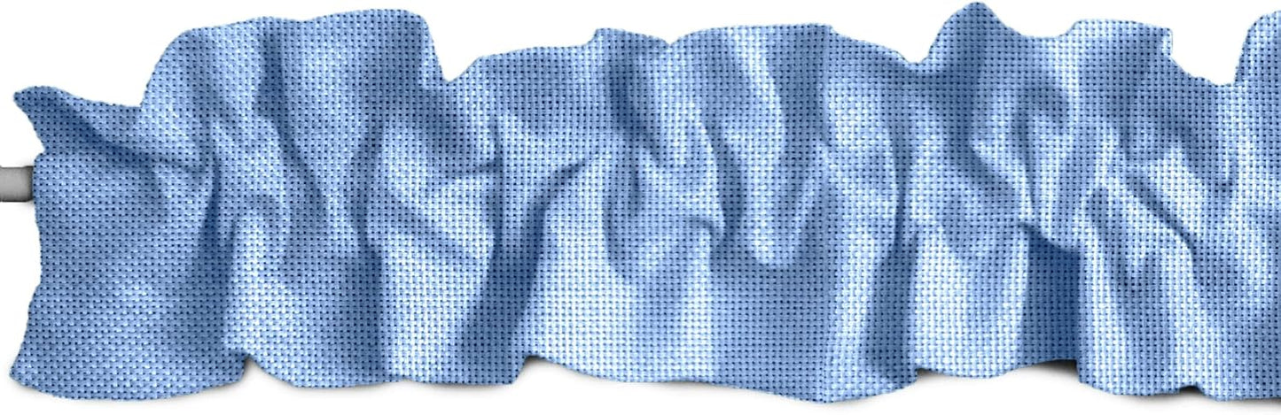 Faux Burlap Sleeve Topper Window Valance for Home Decor