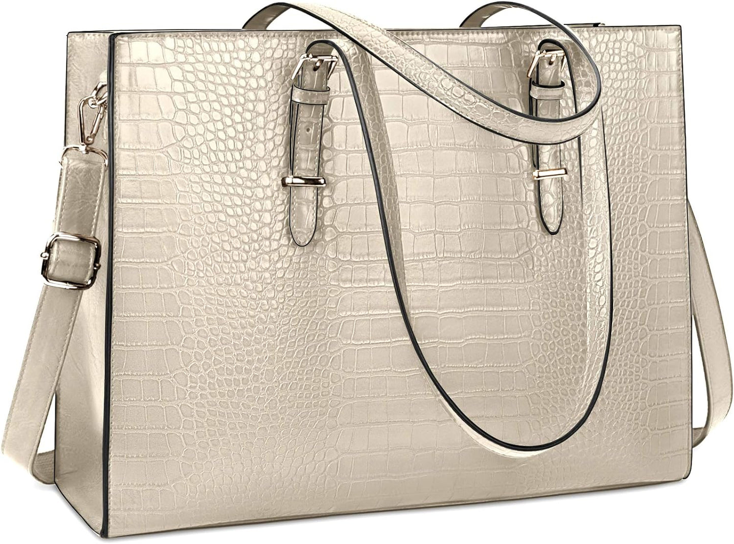 Laptop Bag for Women 15.6 Inch Classy Leather Tote Bag