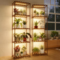 Bamworld Plant Stands with Grow Lights for Home Decor
