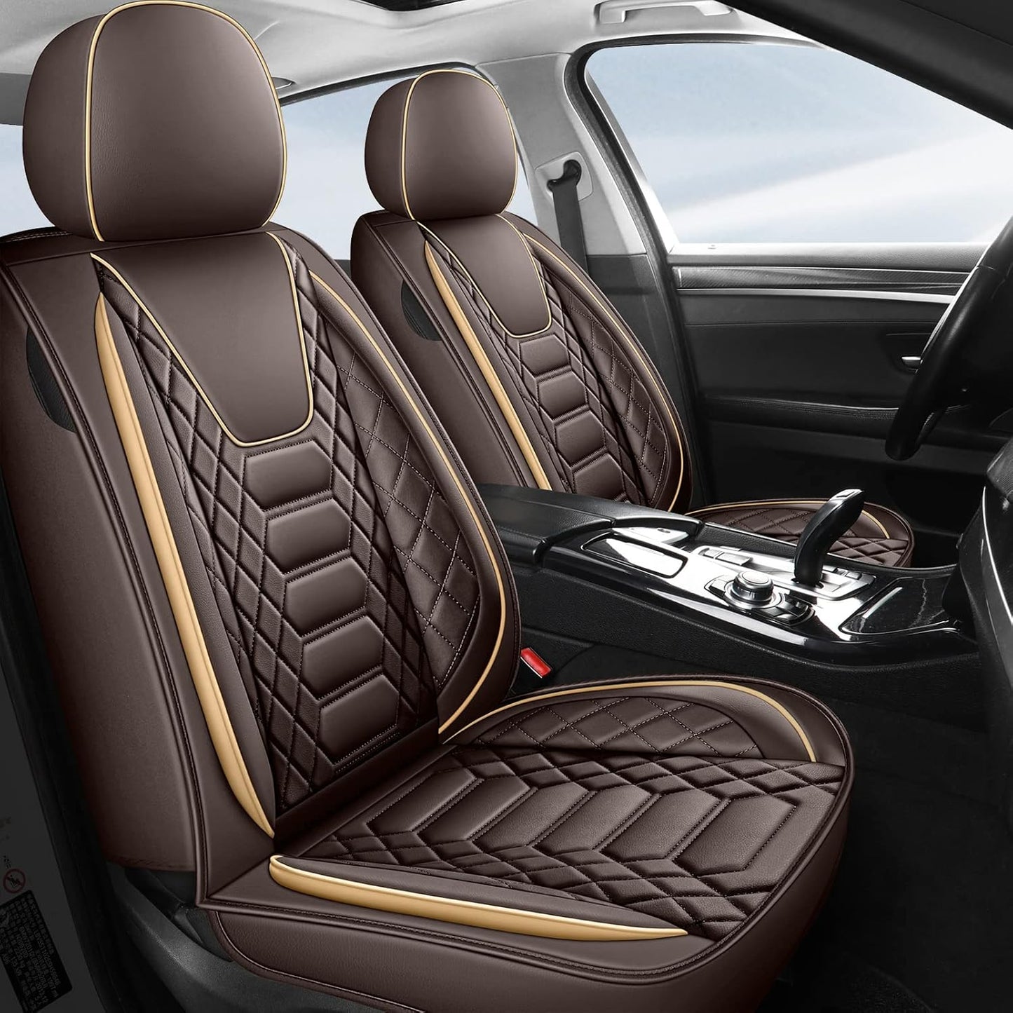 FREESOO Car Seat Covers Front Only 2pcs for Universal Fit