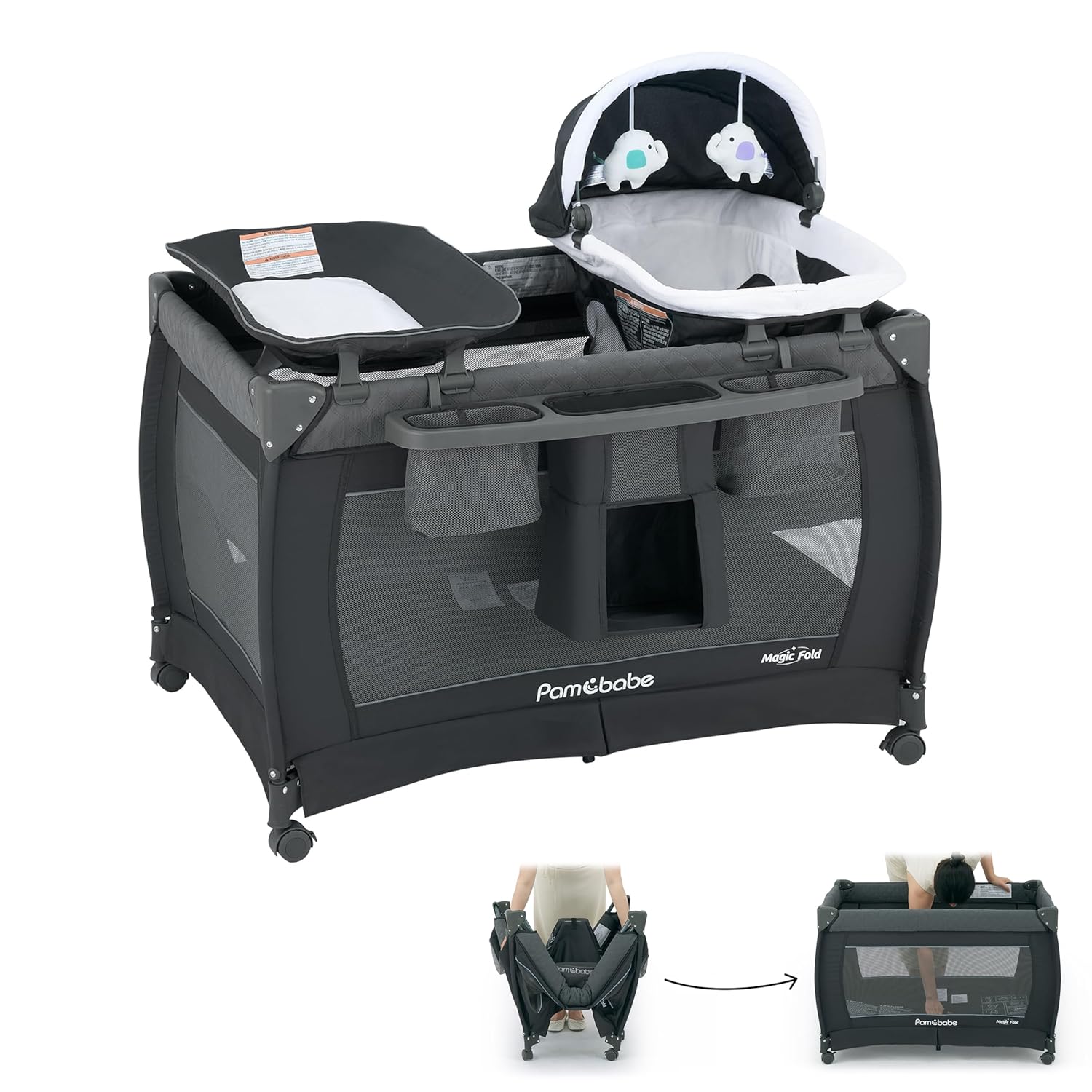 Pamo Babe Magic Fold Playard - Portable Nursery Center