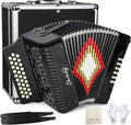 Accordion 31 Key 12 Bass Diatonic Push Pull G C F Tuning - Versatile