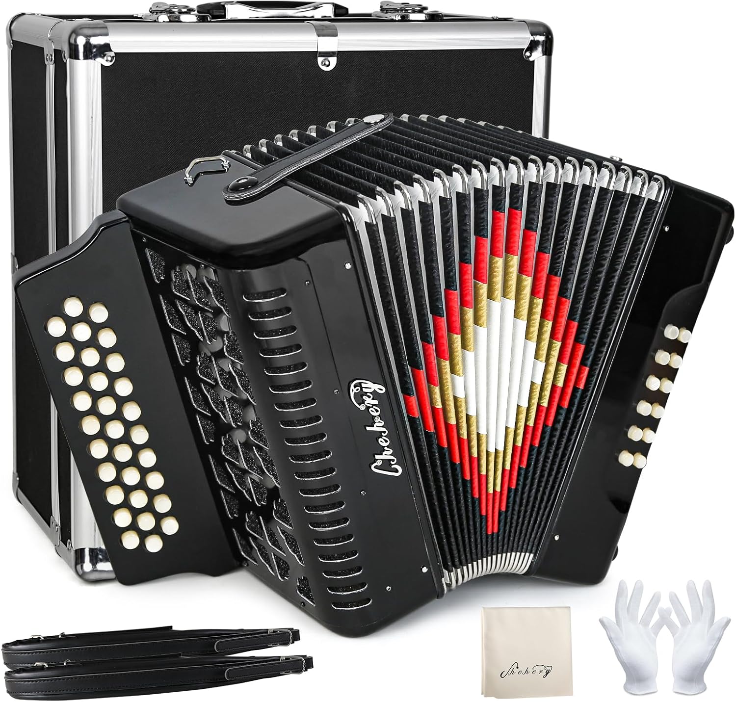 31 Key 12 Bass Diatonic Accordion for Beginners and Pros