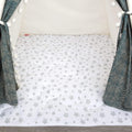 Mat of Teepee Tent for Kids Square Padded Play Mat - Soft Star Print