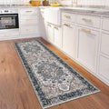 KOZYFLY Boho Runner Rug 2 ft x 6 ft - Washable Hallway Carpet