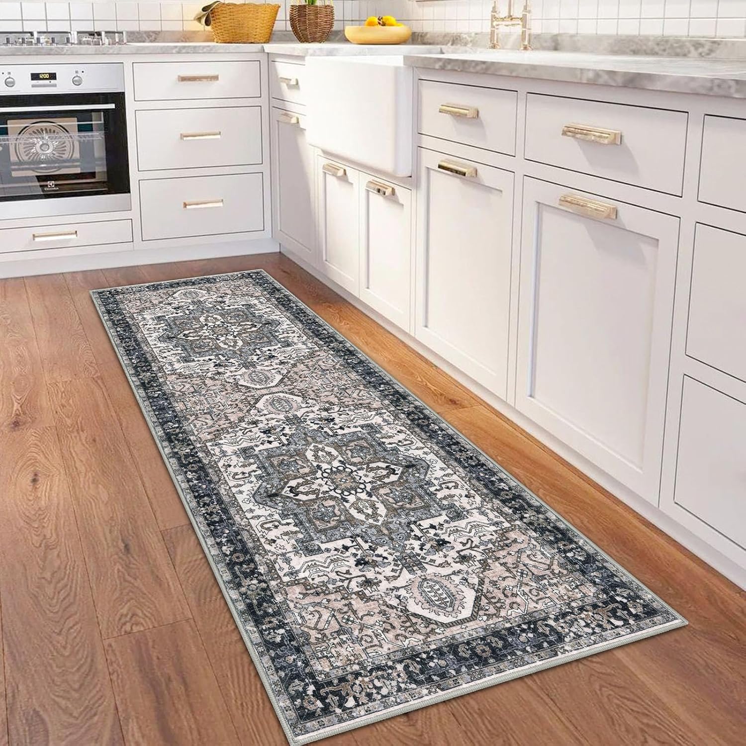 KOZYFLY Runners for Hallways 2x6 Ft Washable Kitchen Rug