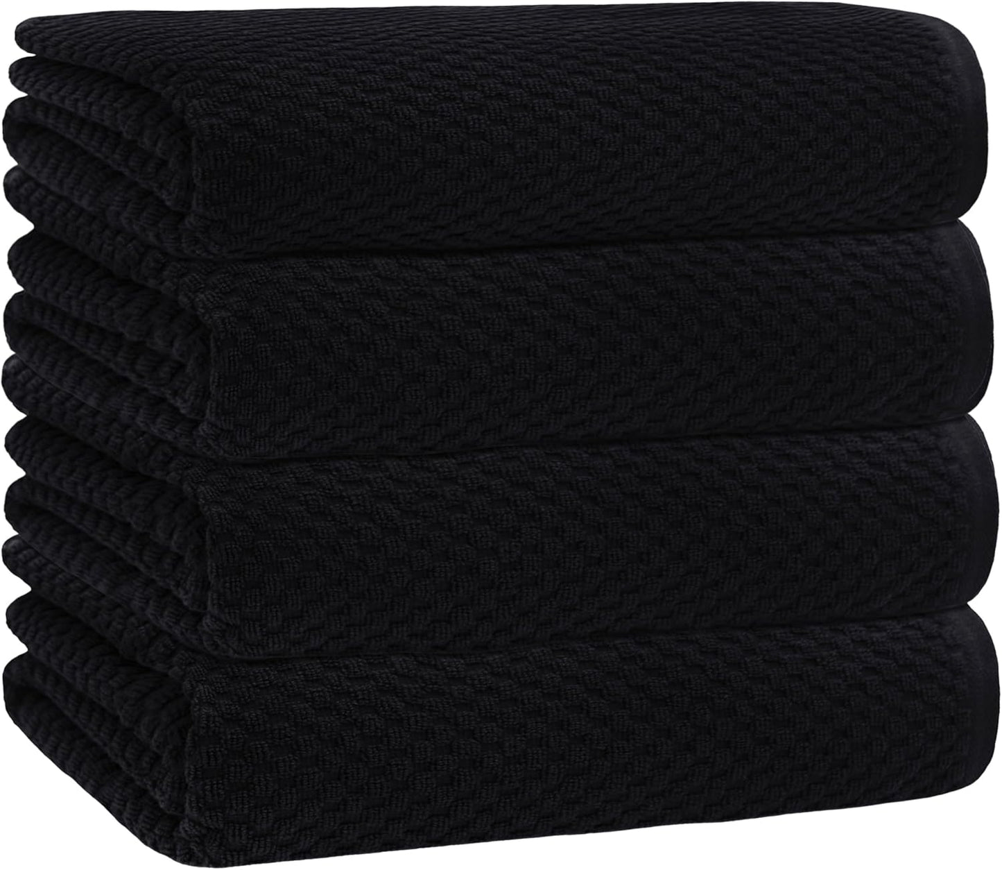 COTTON CRAFT Waffle Bath Towel Set - Luxury Oversized Towels