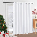 White Curtain Shades Room Darkening Panel - 50% Light Block, 100 x 120