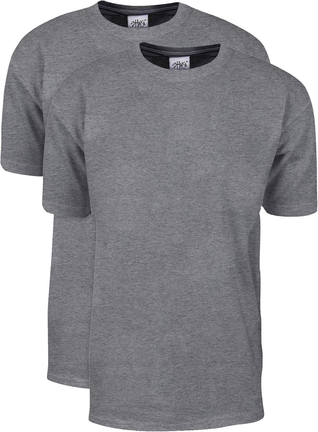 Shaka Wear Men's T Shirt 2 Pack Max Heavyweight Cotton Tee