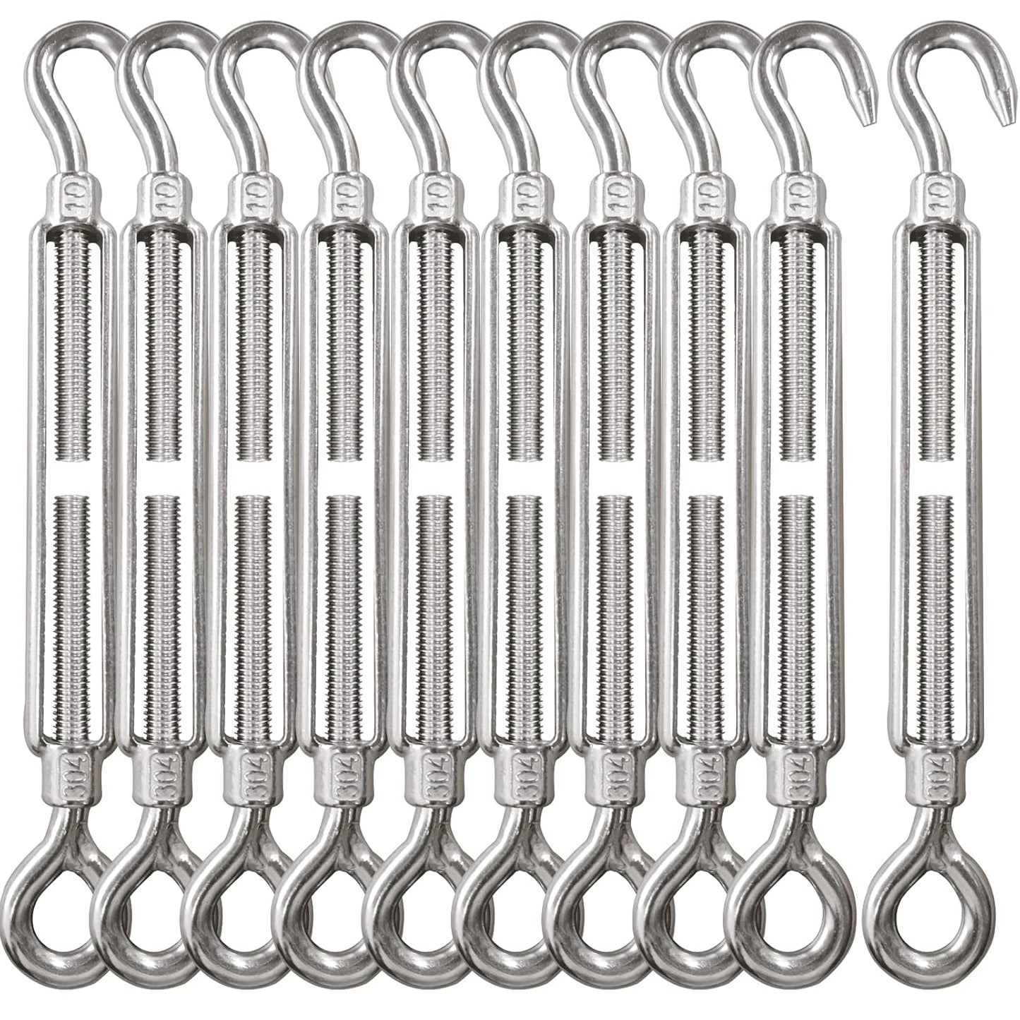 Turnbuckle Hook and Eye Heavy Duty Stainless Steel Tensioner