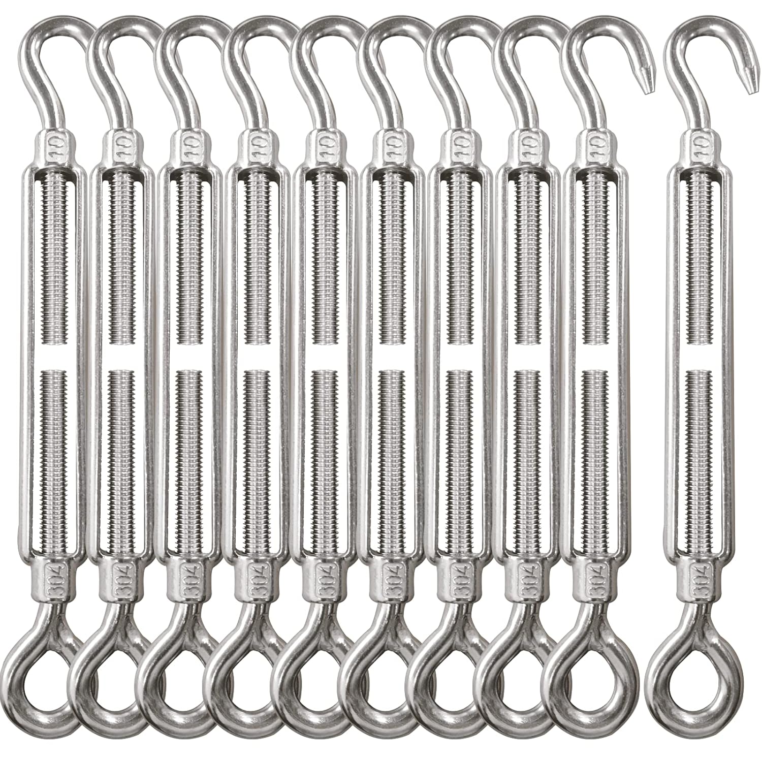 Turnbuckle Hook and Eye Heavy Duty Stainless Steel Tensioner