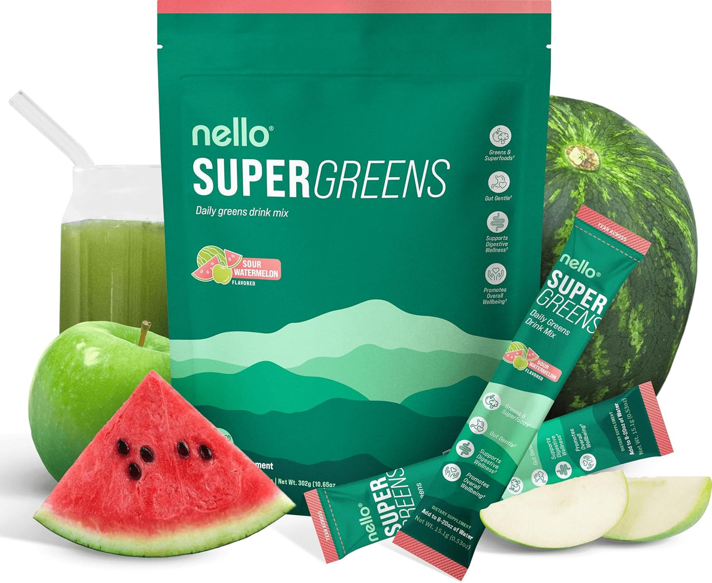 Supergreens Premium Superfood Greens Drink Mix for Nutrition