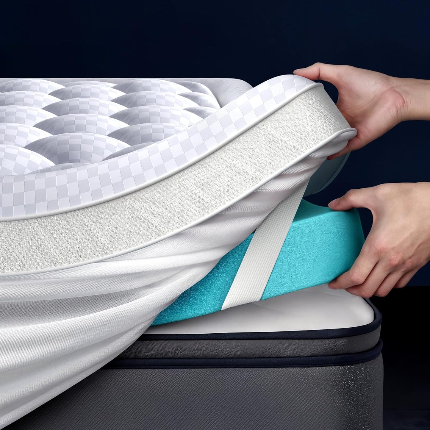 5 Inch Mega Support Memory Foam Twin Mattress Topper for Comfort