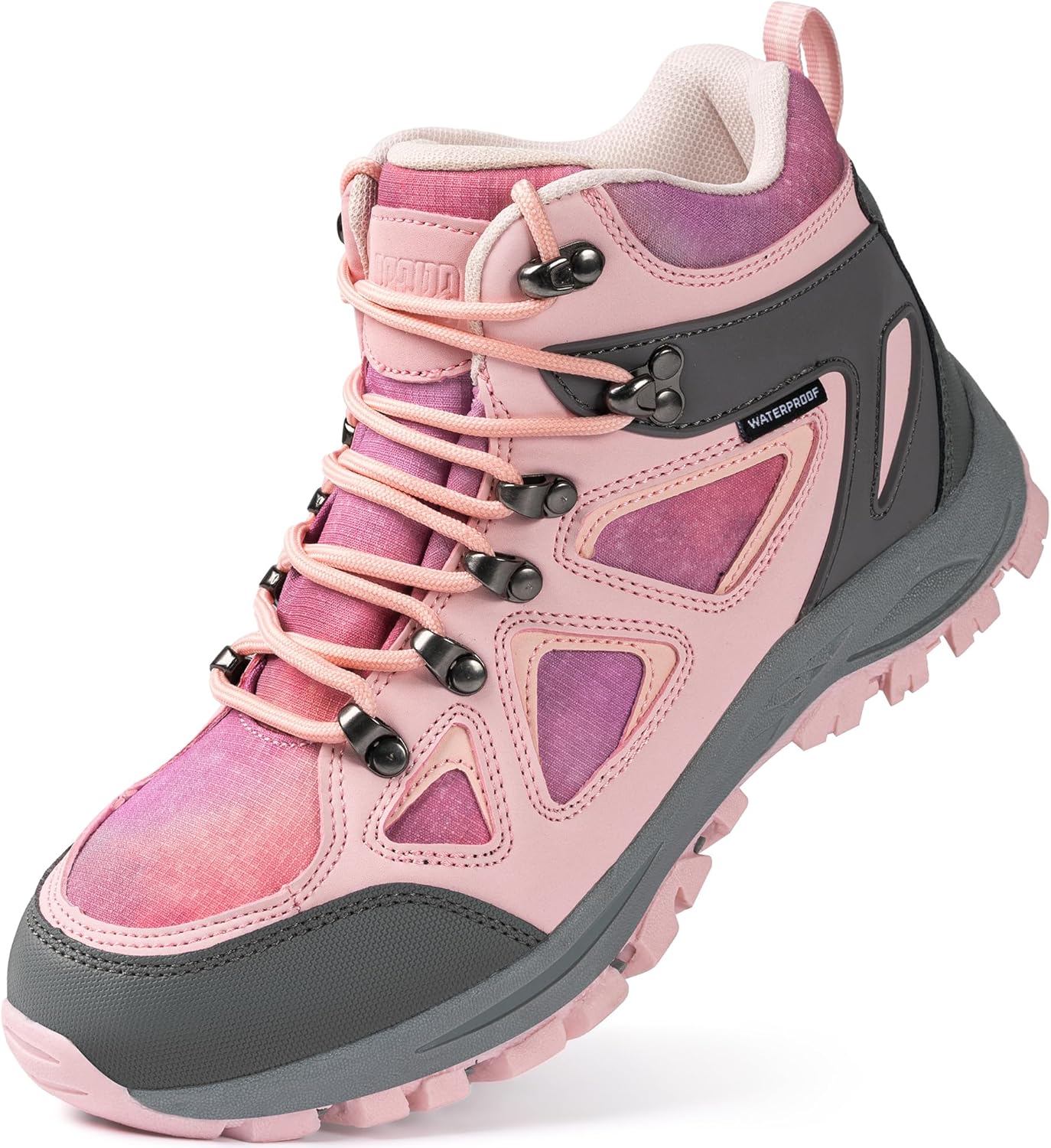 R CORD Kids Hiking Boots Waterproof Durable Anti-Skid Shoes