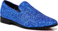 SPK04 Men's Vintage Glitter Dress Loafers - Classic Tuxedo Style