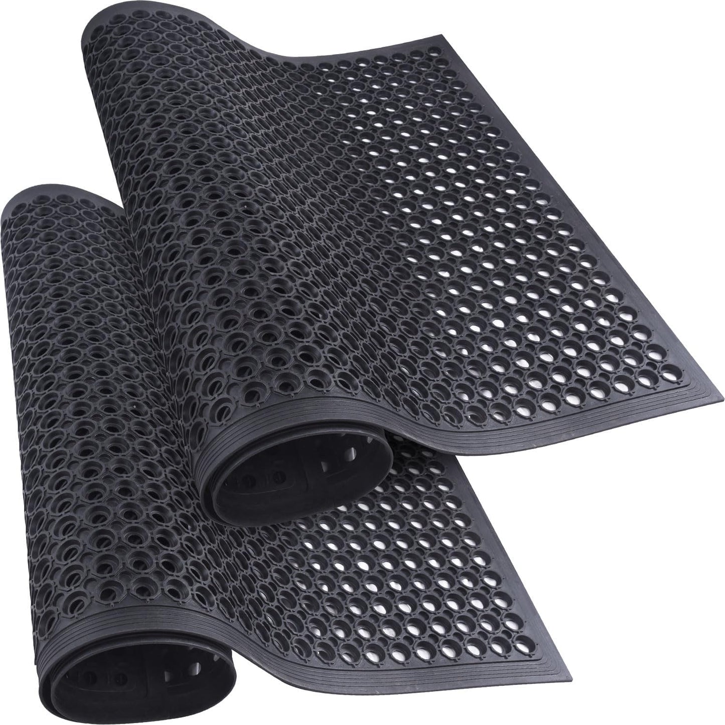 Heavy-Duty Rubber Entrance Floor Mats for Kitchen and Bar Use
